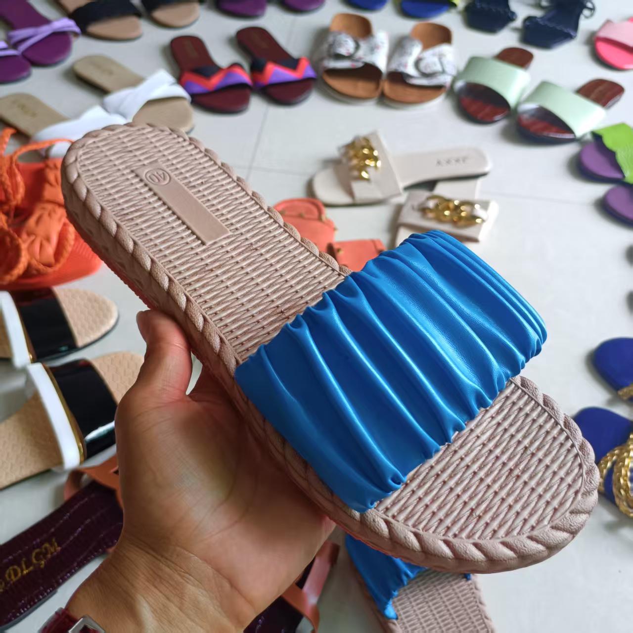 África comercio exterior zapatillas de mujer zapatillas de verano europeas y americanas zapatillas de mujer zapatillas de fondo plano zapatos de mujer misceláneos