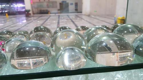 Transparent hemispheric crystal beads, semi-circular solid glass balls, half-sided crystal balls, smooth gemstone patch beads, available