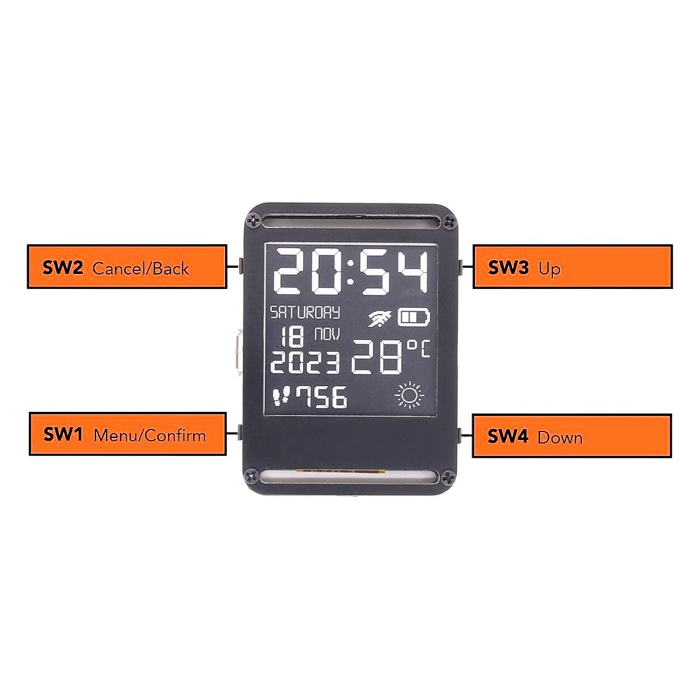 Watch ESP32 программируемый открытый исходный код электронные часы Smart носить браслет чернила экран для разработки Arduino