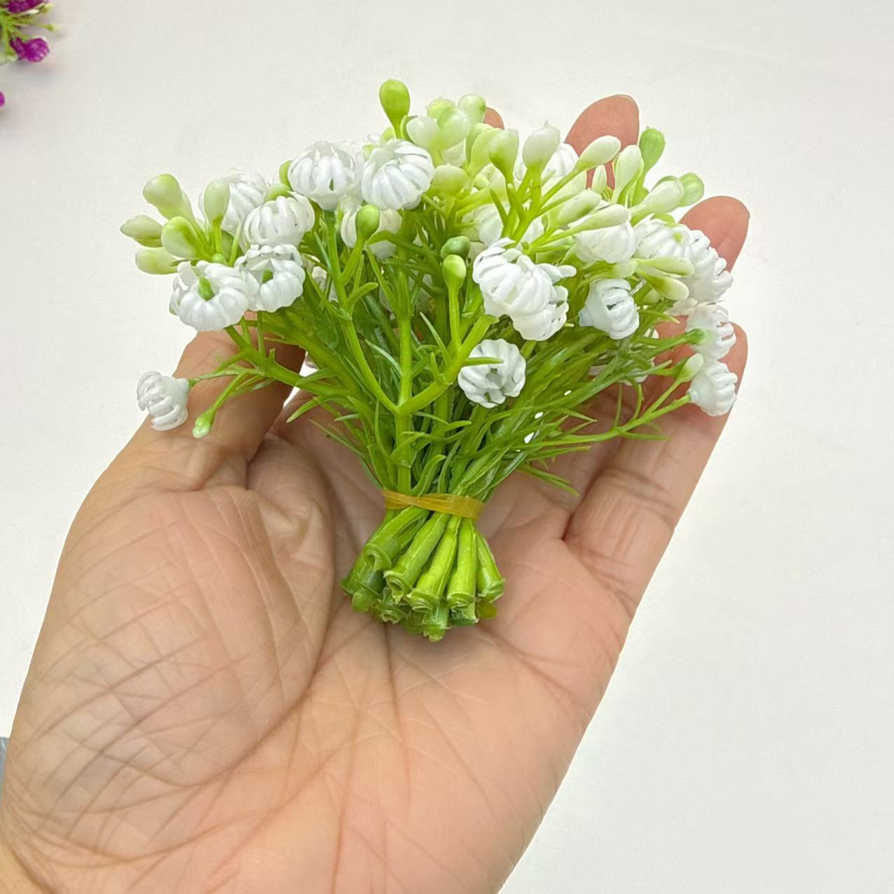 Spot Cross-Border Wholesale Simulated Gypsophila Small Fresh Plastic Flower Fake Flower Wedding Decoration Simulated Flower Gypsophila