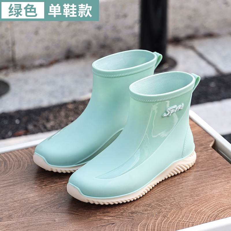 Botas de lluvia de mujer zapatos de lluvia de mujer 2023 nuevas botas de lluvia de barril alto para mujeres comercio exterior de Corea del Sur al por mayor transfronterizo