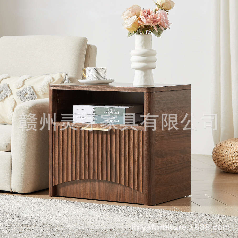 Mesita de noche personalizada transfronteriza con luces LED, recargable, pequeña, sencilla, moderna, para el hogar