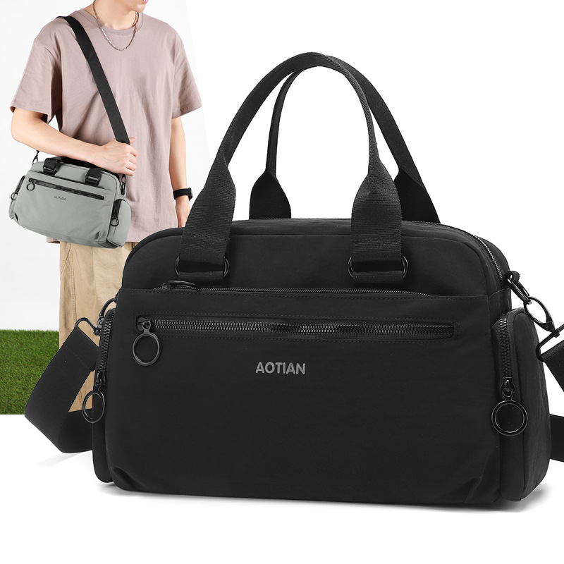 Aotian new men's handbag, casual large-capacity crossbody Oxford fabric shoulder bag, simple design 20040 #