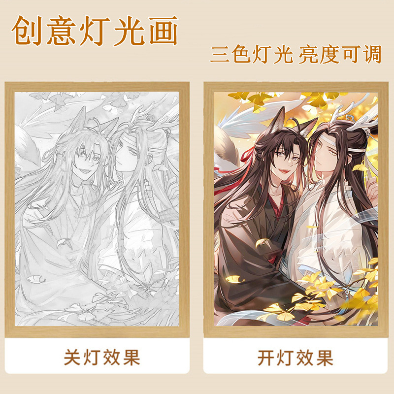 魔道祖師魏無羨望青忘れ機灯光画国漫周辺創意誕生日プレゼント|undefined