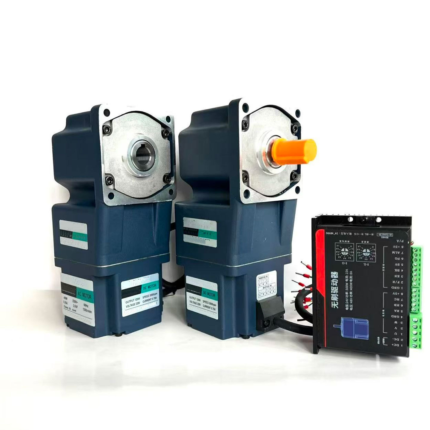 直流有刷电机24V翻锅电机F5D120-24A1-18S+RV030-60炒菜机配件