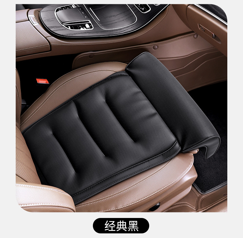 Car Seat Cushion with Integrated Leg Rest, Extendable Leg Support, Universal for All Seasons, Rear Seat Comfort Footrest Cushion for the Car Interior