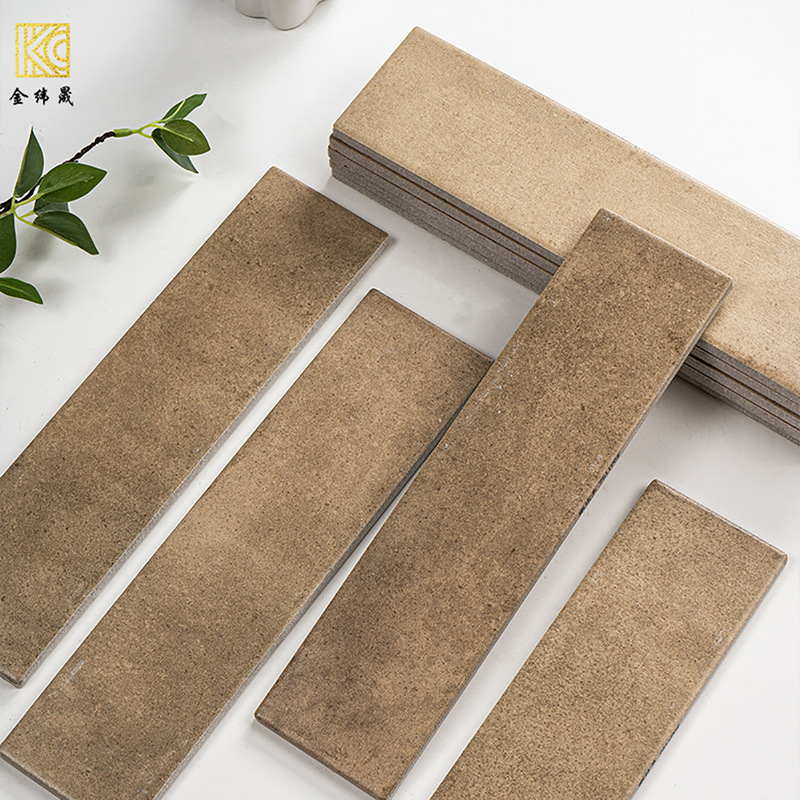 Matte 75*300 Long Handmade Bricks Retro Beige Tiles B&B Bathroom Toilet Kitchen Background Wall Tiles Matte 75*300 Long Handmade Bricks Retro Beige Tiles B&B Bathroom Toilet Kitchen Background Wall Tiles