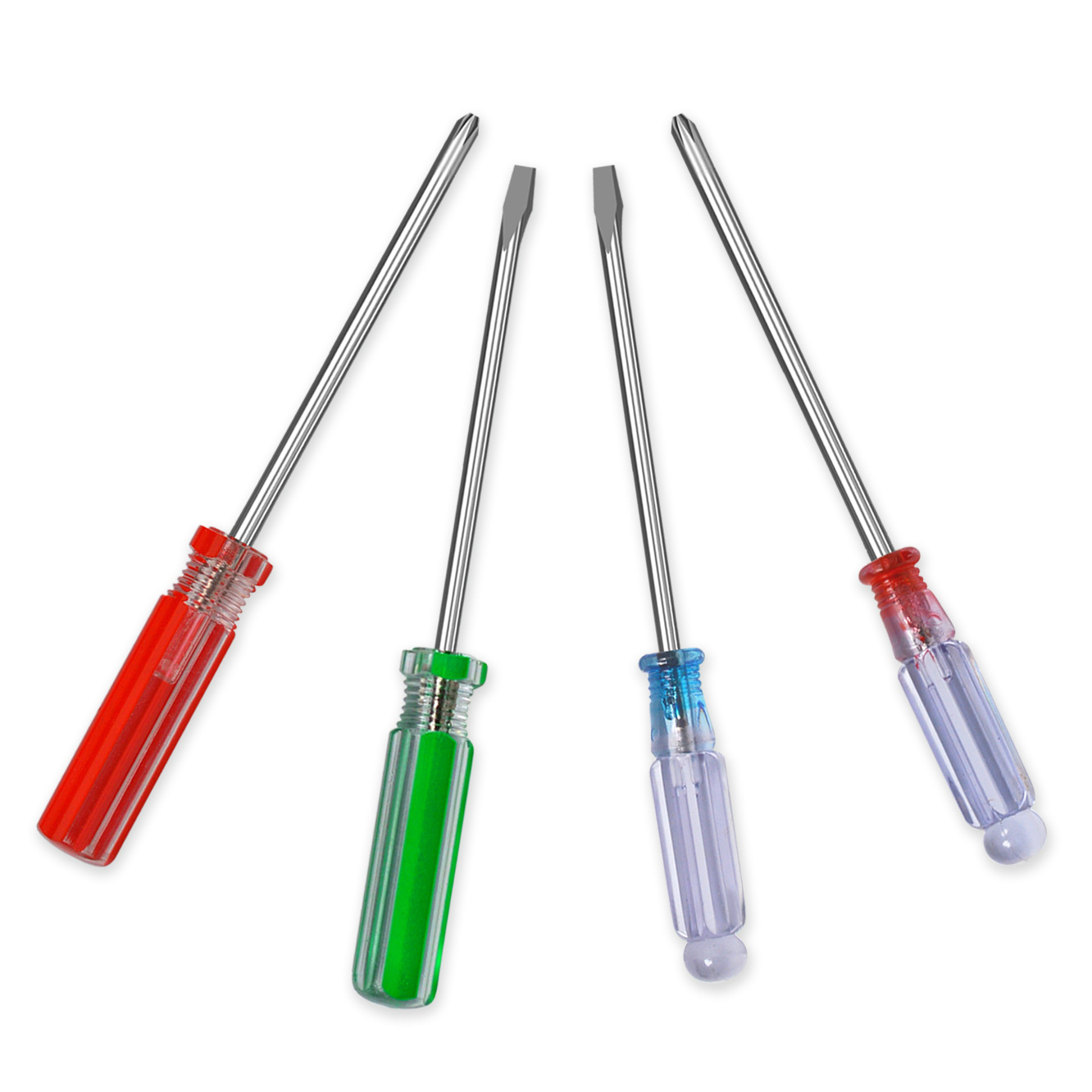 3mm Cruz mini destornillador con cristal magnético mango transparente juguete decoración casera entrega regalos