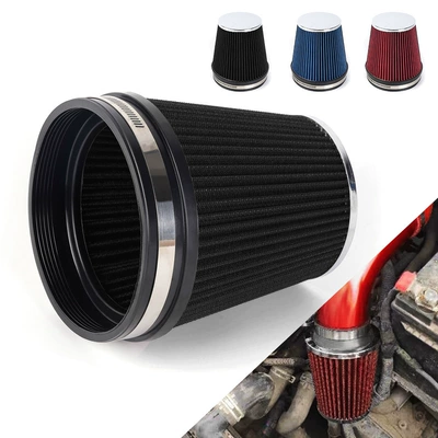 Avtomobil modifikasiyası yüksək axınlı hava filtri 152mm göbələk başlığı