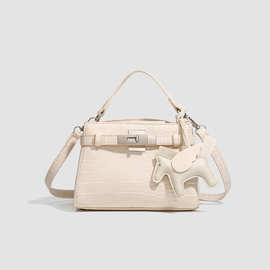 2026新款薄荷轻语手提包包女单肩斜挎包质感时尚小众通勤凯莉包女