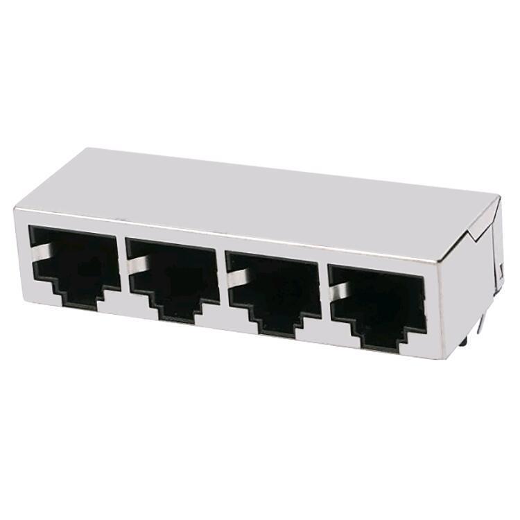 LU4S516 ManufacturerS Supply RJ45 Connector Without Light Non-elaStic 100m Filter 1X4 Multi-port Network Port Socket LU4S516 ManufacturerS Supply RJ45 Connector Without Light Non-elaStic 100m Filter 1X4 Multi-port Network Port Socket
