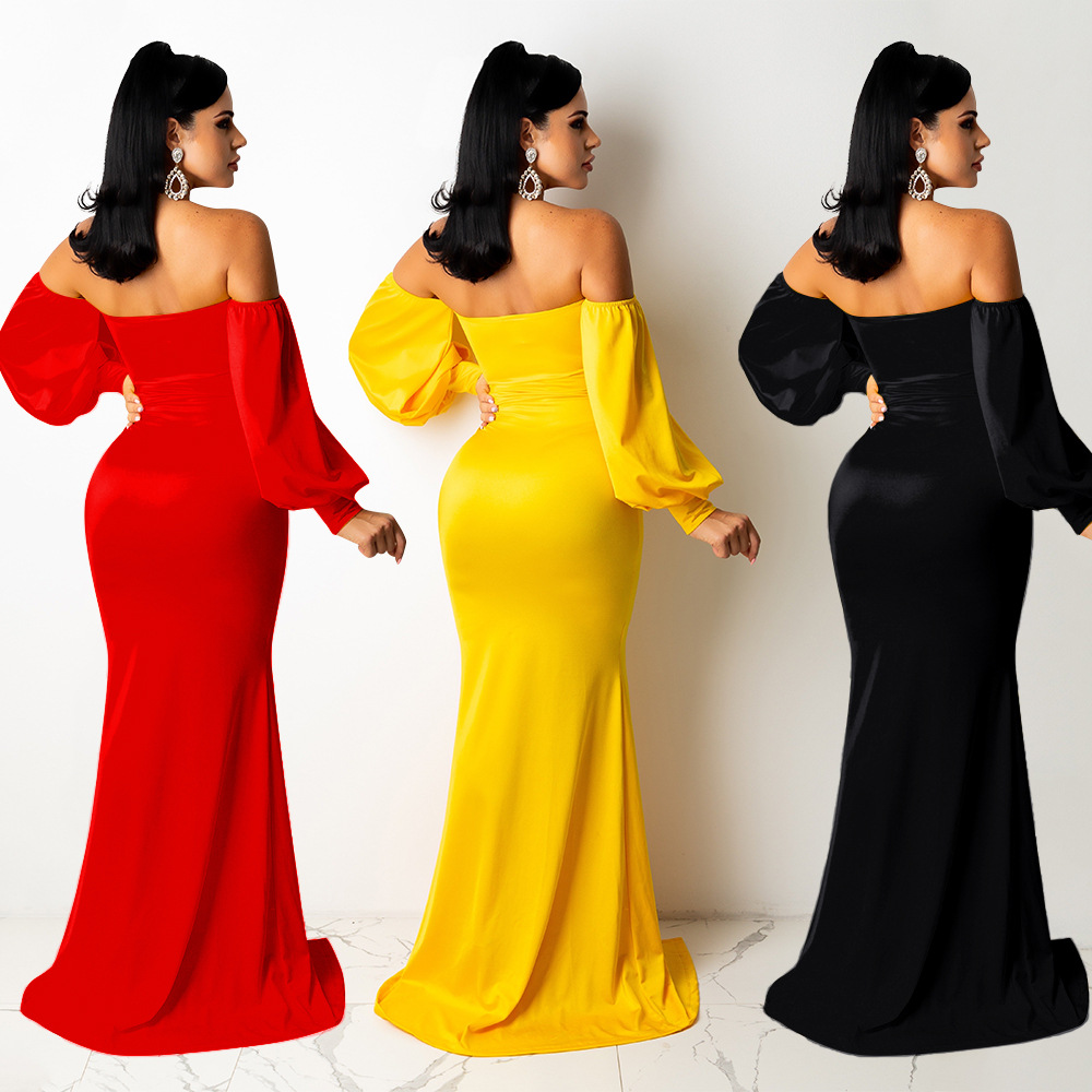 women s solid color nightclub dress nihaostyles wholesale clothing NSOSD78355