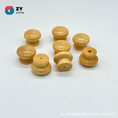 ワニスの木の取っ手の単孔の引き出しのキノコの木の取っ手の家具の食器棚の扉の円形の木の取っ手のメーカーの卸売り