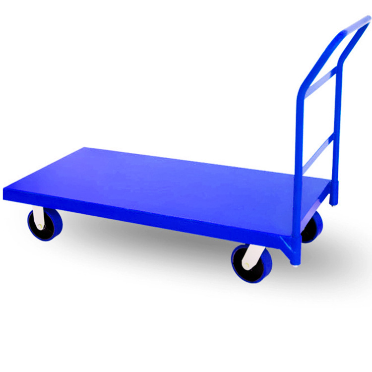 供应非标手推车 单扶手双扶手拆卸式铁芯脚轮重型非标金属平板车