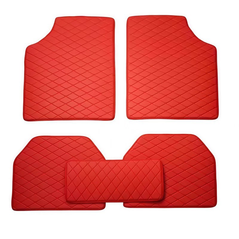 Amazon universal car floor mats five-piece set in leather style, cross-border manufacturer wholesale, dropshipping, foreign trade floor mats
