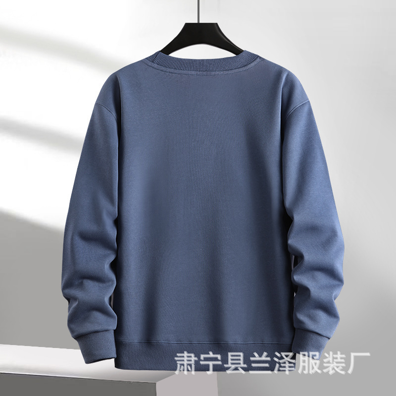 跨境大版320g华棉圆领卫衣批发加厚男女潮牌外套定制纯色打底上衣|undefined