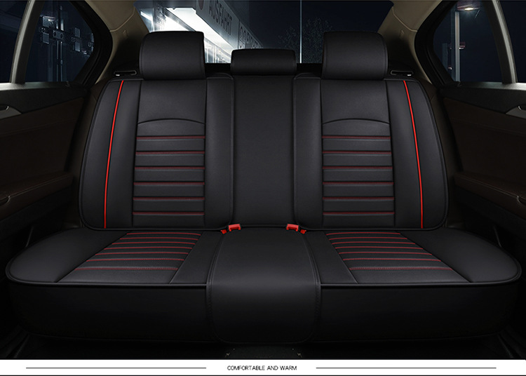 Ecosport 2019/18/17/16 Two-Wheel Drive Luxury Wing Car Seat Cushion, Universal Leather Seat Cover for All Seasons