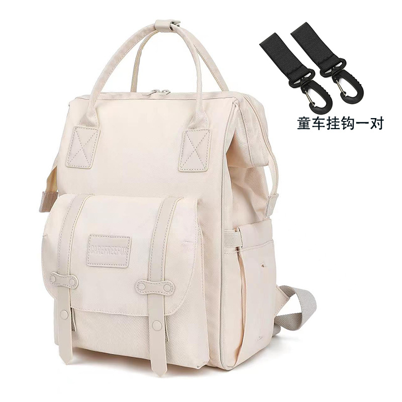 安心狐多機能マミーバッグ大容量ファッション外出母子バッグ宝母が人形を持って出かけるバックパック