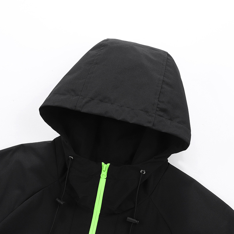 Winddichte, wasserdichte Herbstjacke mit Kapuze für Herren, lockeres und lässiges, vielseitiges Sportoberteil für Herren_voghion.com