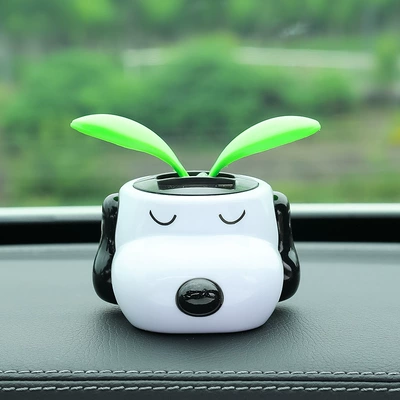 Car ornaments – Creative sunflower automatic swing - puppy-sunflower