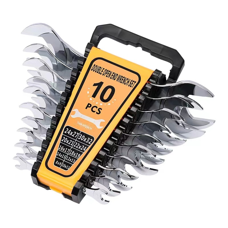 Juego de herramientas de llave abierta, placa de doble cabezal de doble propósito de flor de ciruelo ultrafina rápida, juego completo de hardware