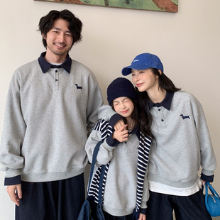 �WԺ�L�H���bһ�������ﶬ�l�·��I��ɫ�̽�POLO��ĸŮ�����ͯ��