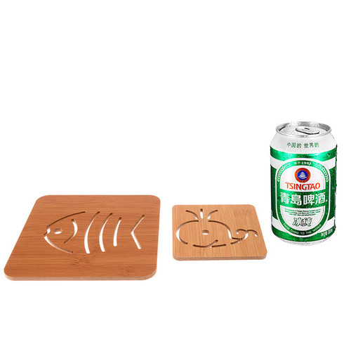Insulation mat dining table mat wooden bamboo anti-scalding household heat-resistant bowl mat waterproof anti-oil vegetable plate pot cup casserole mat