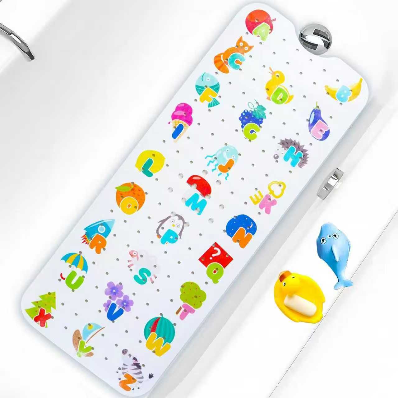 Alfombrilla antideslizante para baño con diseño de océano de dibujos animados para niños de Amazon, alfombrilla antideslizante para piscina, baño, alfombrilla antideslizante