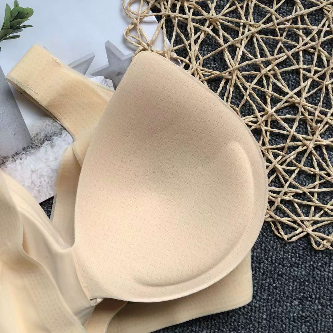 Nueva taza de látex sin marcas de alta calidad, chaleco de dama sin anillo de acero, bra de yoga, ropa interior deportiva, mujer al por mayor