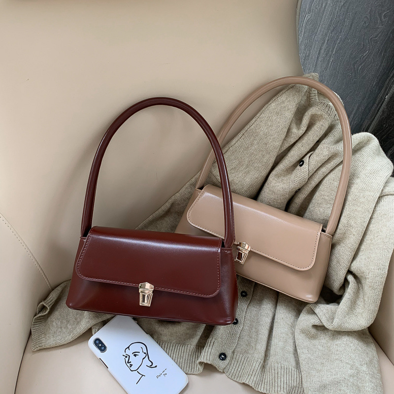 French Style Retro Shoulder Bag For Women Versatile Handbag_voghion.com