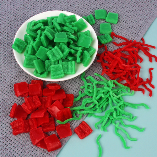 Simulated vegetable chili shreds chili cubes accessories model film and television drama dishes side dishes fun and funny photography props
