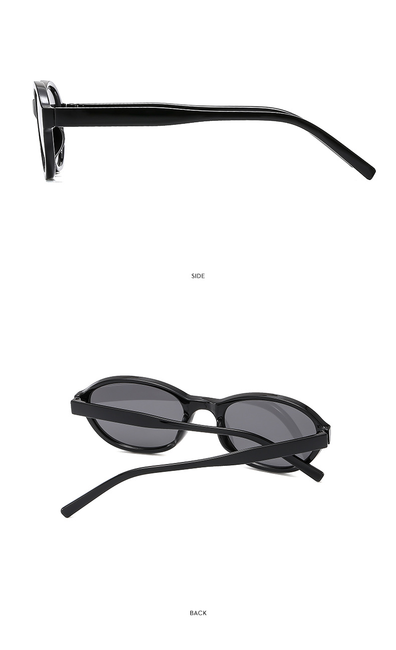 45g Weight Full Frame Glasses Structure Sunglasses Classification PC, UV400 Protection Lens Material Oval Frame Glasses Style Holiday, Travel Occasion Solid Color Pattern All Seasons Season Women's Gender Classic Style, Commute Style Classic Style Commute Solid Color PC UV400 Protection Oval Frame Full Frame Women's Sunglasses 11