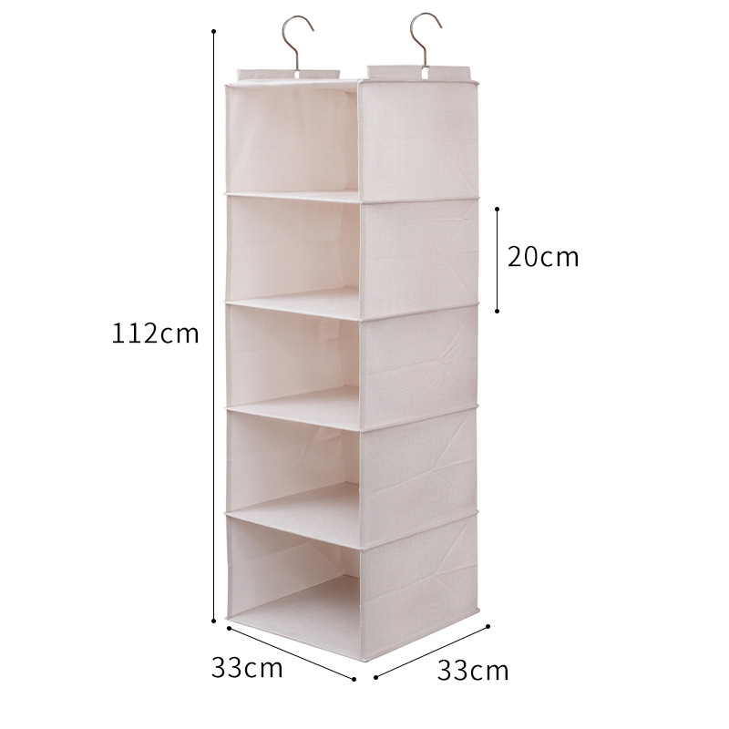 Ropa de cama doble gancho colgante armario de almacenamiento bolsa colgante con cajón armario multi-capa colgando organización bolsa de almacenamiento