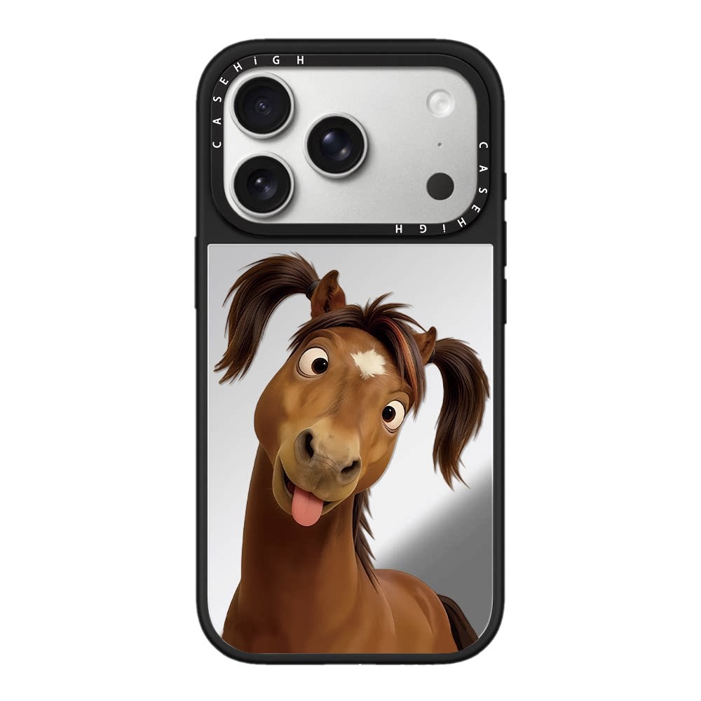 恶搞趣味表情小马适用iphone17pro手机壳16promax搞怪14plus马年