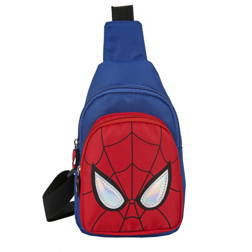 New Cartoon Spider-Man Chest Bag Trendy Boys' Shoulder Crossbody Bag Korean Version Children's Casual Snack Bag Travel Backpack