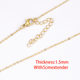 in stock 18K furnace real gold 1/ 1.5/2mm cross chain titanium steel chain jewelry accessories necklace bright does not fade