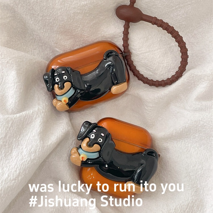 Brown sausage dog AirPods1/2 protective cover AirPods3 generation pro2 apple earphone cover earphone case Brown sausage dog AirPods1/2 protective cover AirPods3 generation pro2 apple earphone cover earphone case