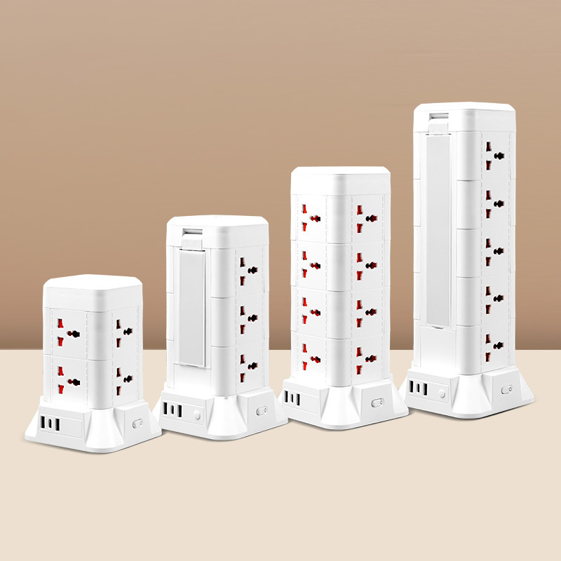 Carga inalámbrica con lámpara de escritorio plegable de escritorio vertical USB TYPE-C inteligente multi-jack enchufe fila enchufe fila