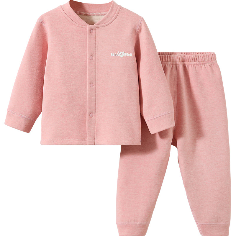 Set de ropa interior para bebés otoño y invierno para niños calientes split niños niñas ropa de base para bebés abrigos de otoño pantalones de otoño