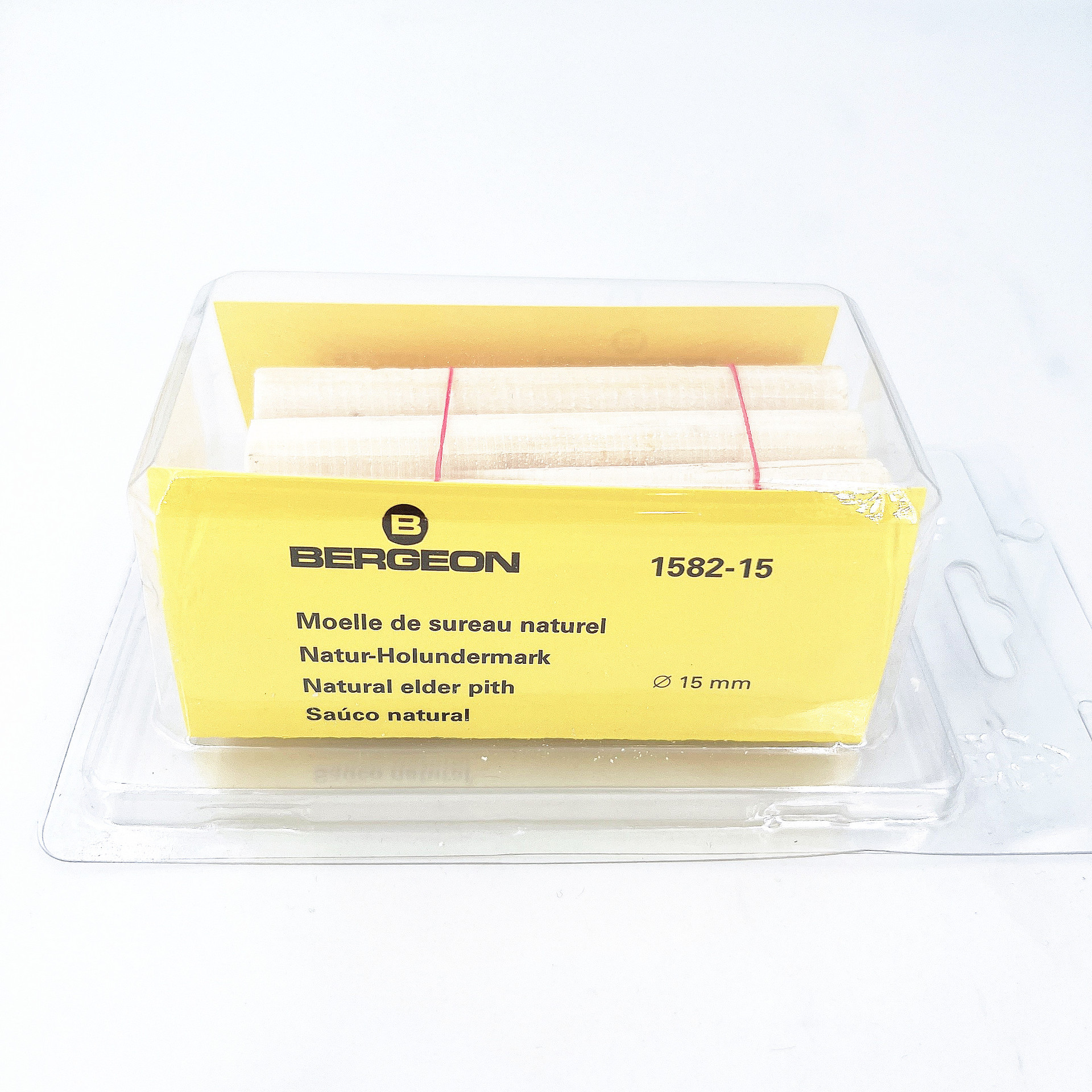 修表工具 瑞士原装松木博格1582-8天然接骨木芯（松木） 10支装