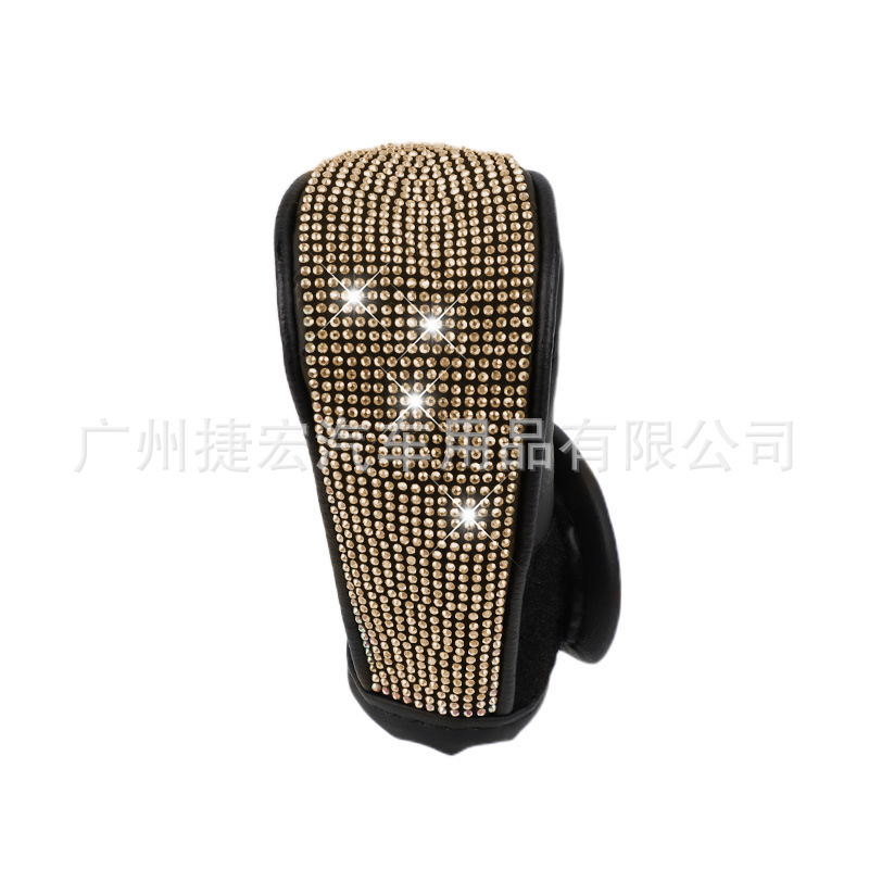 Cross-Border New Product Rhinestone Gear Shift Cover, Car Automatic and Manual Gear Full Rhinestone Cover, Car Interior Modification Decoration Accessories