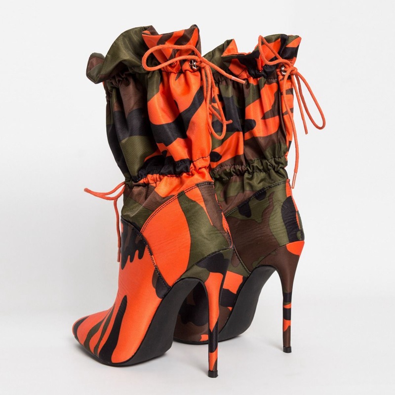 Femmes Vêtement De Rue Camouflage Bout Pointu Bottes Classiques display picture 1