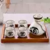↤↤↤1 Pot 4 Cups [Half Catty Pot] Recipe Wooden Tray↦↦↦
