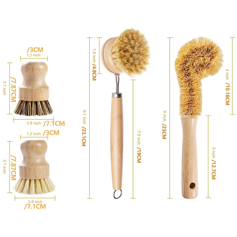 냄비솔 4종 세트 (화이트+블랙+긴 손잡이 2개)