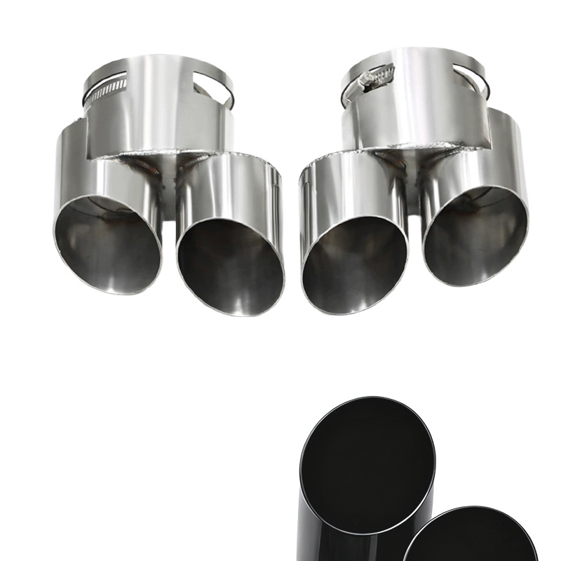 Suitable for Bmw X5 X6 X7 Four-Outlet Tailpipe G05 G06 G07 Exhaust Pipe with Dual Inner Tube Tail Tips