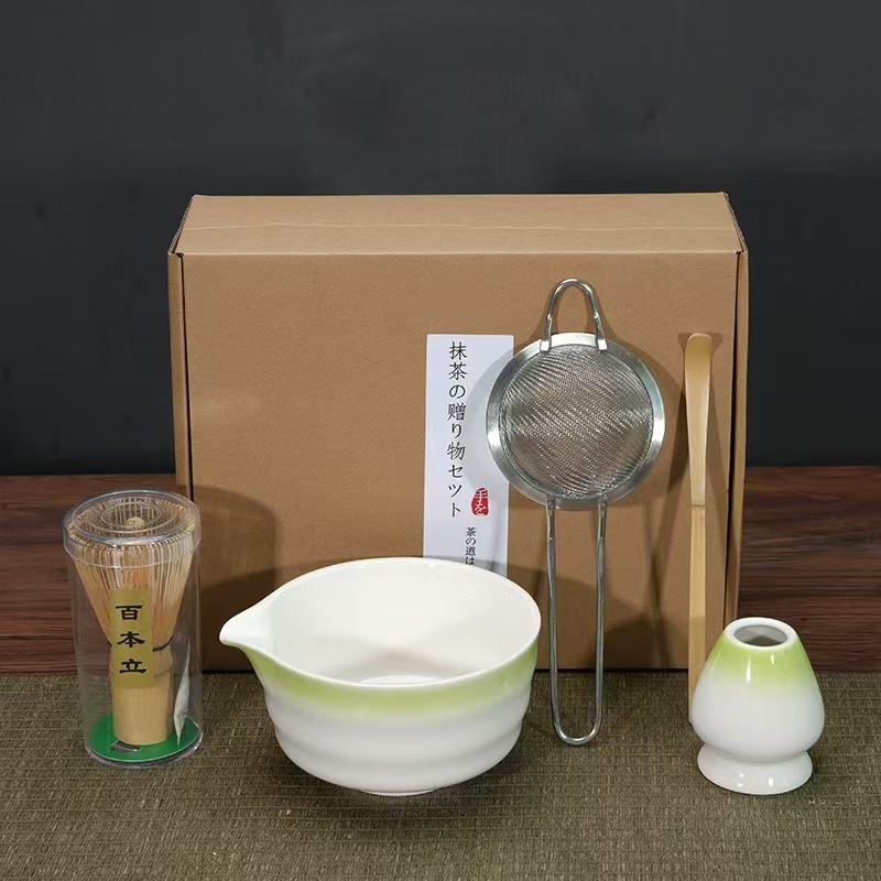 Japonés Matcha tazón Matcha túnica canción té herramientas de pedido taza de té de cerámica taza de té mezclador Matcha cepillo taza de té