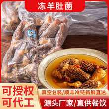 批发云南特色羊肚菌袋装速冻羊肚菌真空包装食用菌煲汤烹饪煲汤