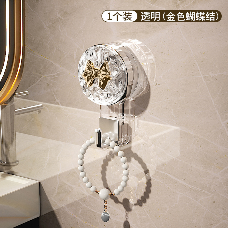 Ventosa fuerte gancho ponche-puerta de baño sin costuras adhesivo Adhesivo de pared vacío Toalla de baño colgando ropa gancho pegajoso