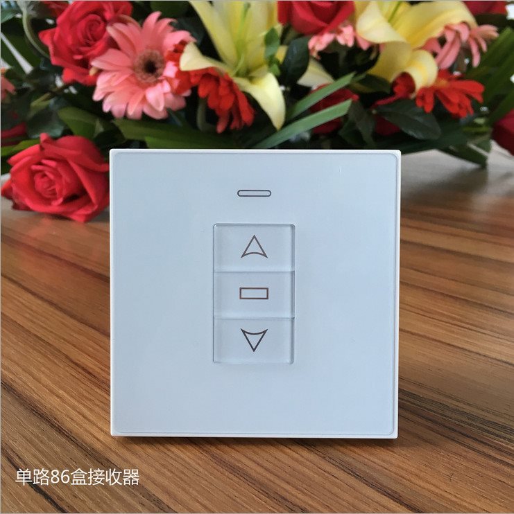 Type 86 Electric Curtain Lift Switch 24V Skylight Window Opener Controller Awning Roller Shutter Door Control Switch