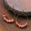 Earrings, agate accessory, wholesale, European style